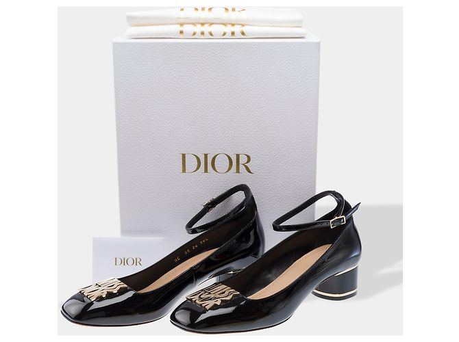 DIOR Miss Dior Peep Toes in Pelle Nera - 103252 Nero - vista 2