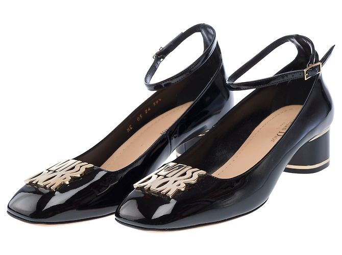 DIOR Miss Dior Peep Toes in Pelle Nera - 103252 Nero - vista 3