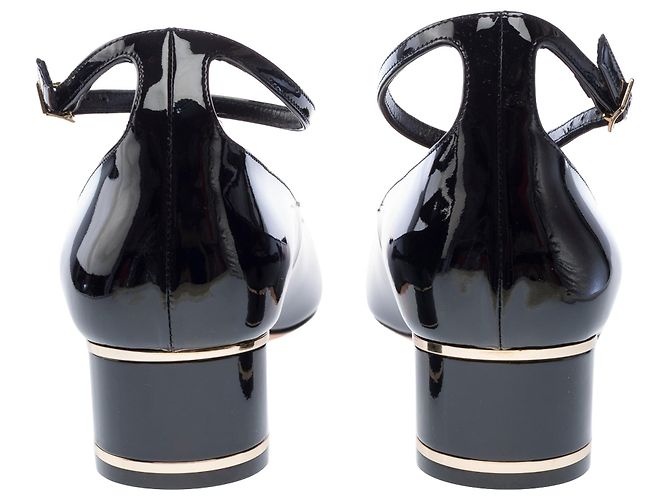 DIOR Miss Dior Peep Toes in Pelle Nera - 103252 Nero - vista 4