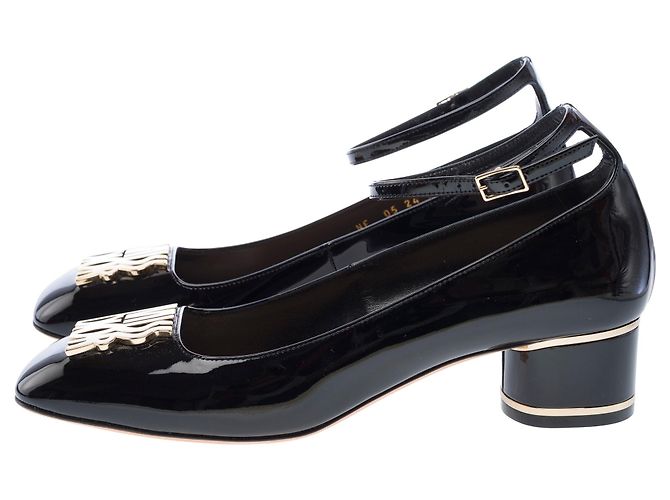 DIOR Miss Dior Peep Toes in Pelle Nera - 103252 Nero - vista 5