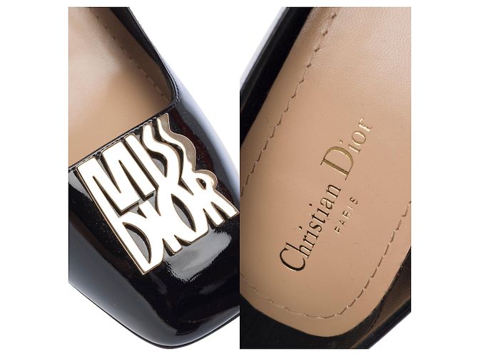 DIOR Miss Dior Peep Toes in Pelle Nera - 103252 Nero - vista 7