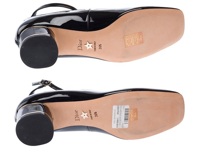 DIOR Miss Dior Peep Toes in Pelle Nera - 103252 Nero - vista 9