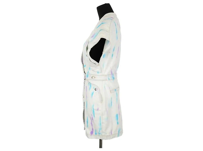 Iro Vestido de algodón azul - vista 3