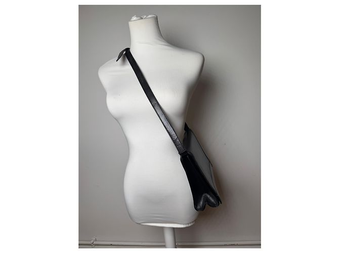 Vintage Givenchy Leder 2-Wege Handtasche Schwarz - Ansicht 4