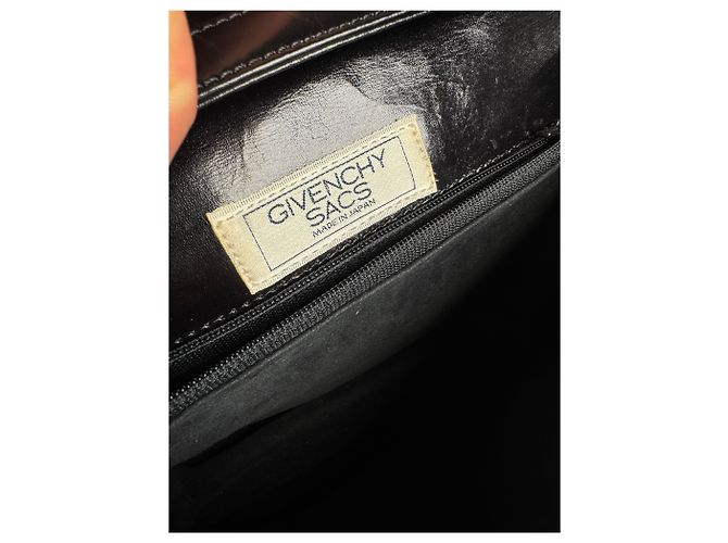 Vintage Givenchy Leder 2-Wege Handtasche Schwarz - Ansicht 6