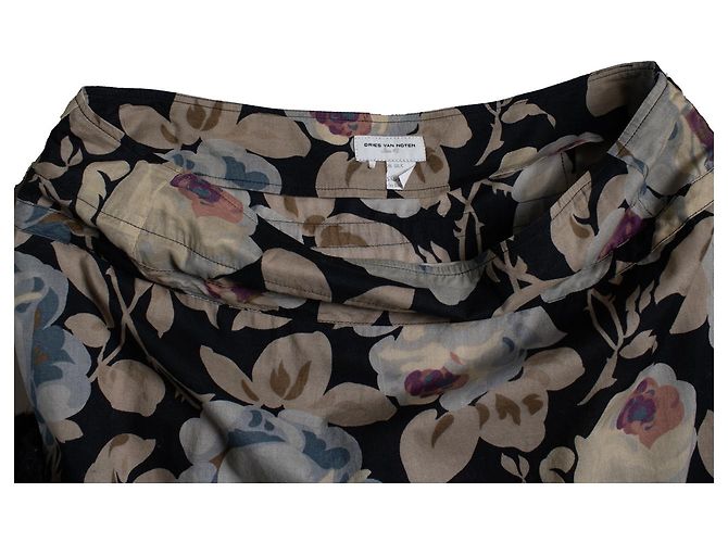 Gonna midi floreale con spacco di Dries van Noten - vista 7