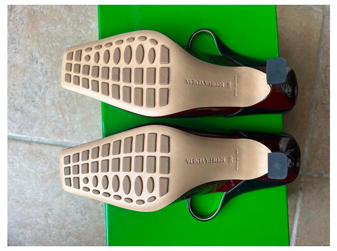 Bottega Veneta Pumps Mule Bronzo - vista 2