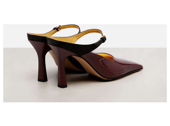 Bottega Veneta Pumps Mule Bronzo - vista 3