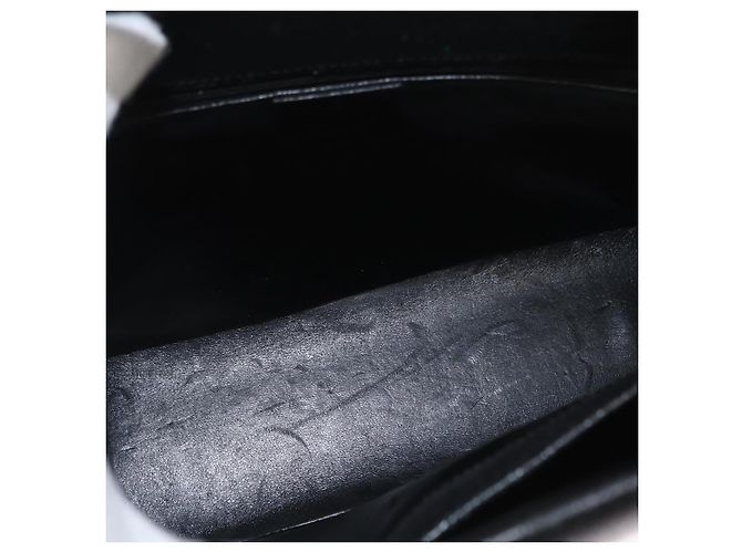 Gucci Vintage Bamboo Handle Leather Small Schwarz - Ansicht 5