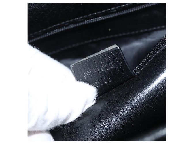 Gucci Vintage Bamboo Handle Leather Small Schwarz - Ansicht 7