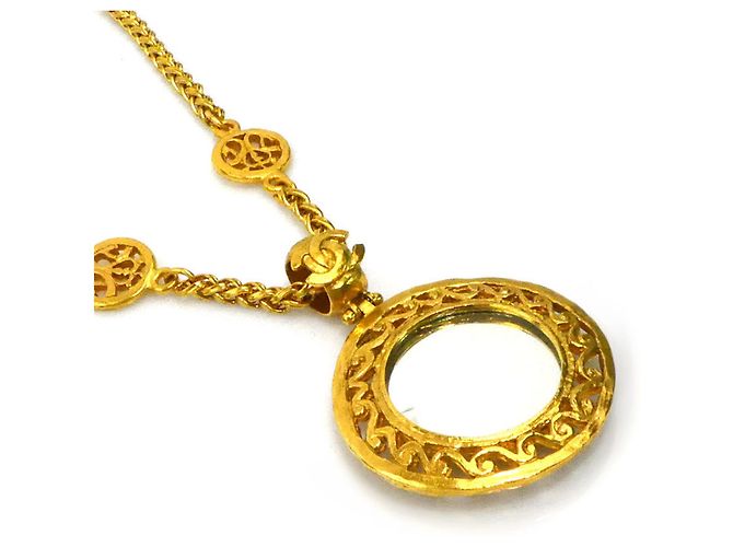 Collana Pendente Specchio Oro Chanel D'oro - vista 2