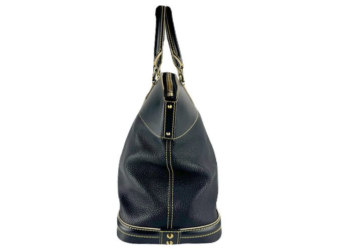 Borsa Louis Vuitton Suhali Lockit MM Nero - vista 2