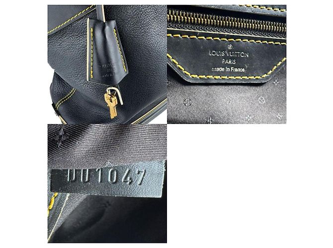 Borsa Louis Vuitton Suhali Lockit MM Nero - vista 5