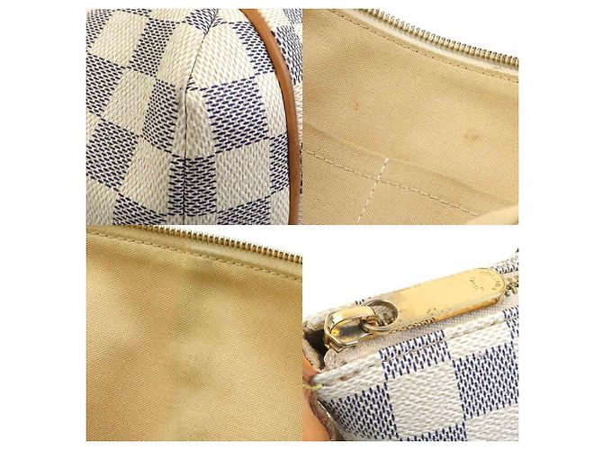 Borsa a Spalla Louis Vuitton Damier Azur Totally PM Blu - vista 3