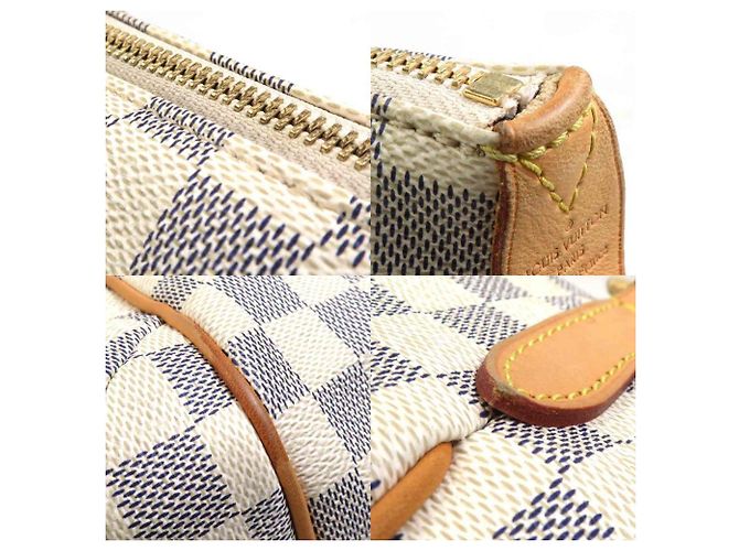 Borsa a Spalla Louis Vuitton Damier Azur Totally PM Blu - vista 4