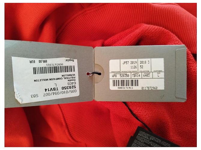 Roter Baumwoll-Sweatshirt von Balenciaga - Ansicht 10