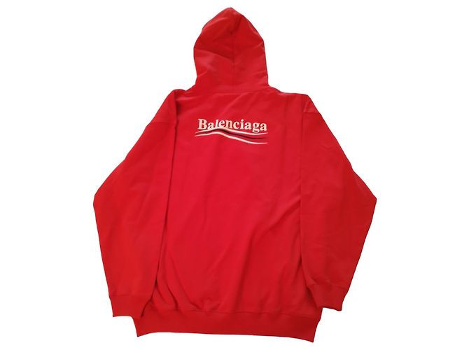 Roter Baumwoll-Sweatshirt von Balenciaga - Ansicht 2