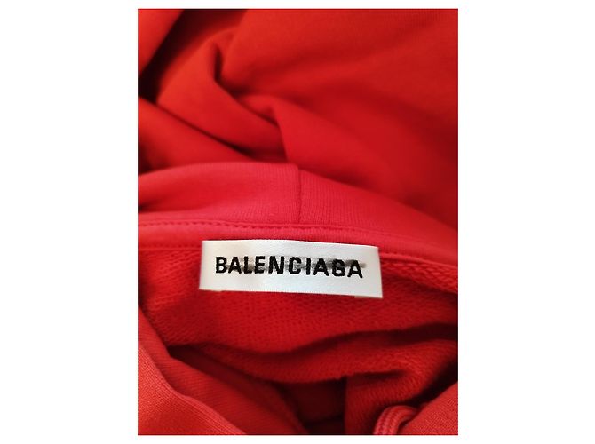 Roter Baumwoll-Sweatshirt von Balenciaga - Ansicht 5
