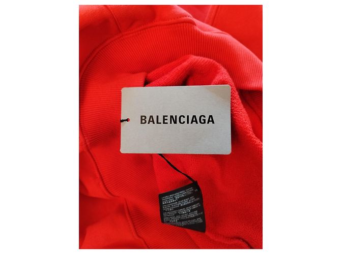 Roter Baumwoll-Sweatshirt von Balenciaga - Ansicht 9