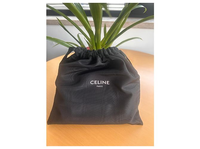 Borsa a mano Céline Triomphe in pelliccia crema Crudo - vista 6