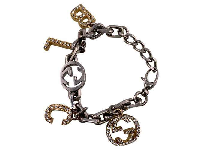 Bracciale charm del progetto Hacker Gucci Balenciaga Argento D'oro - vista 2
