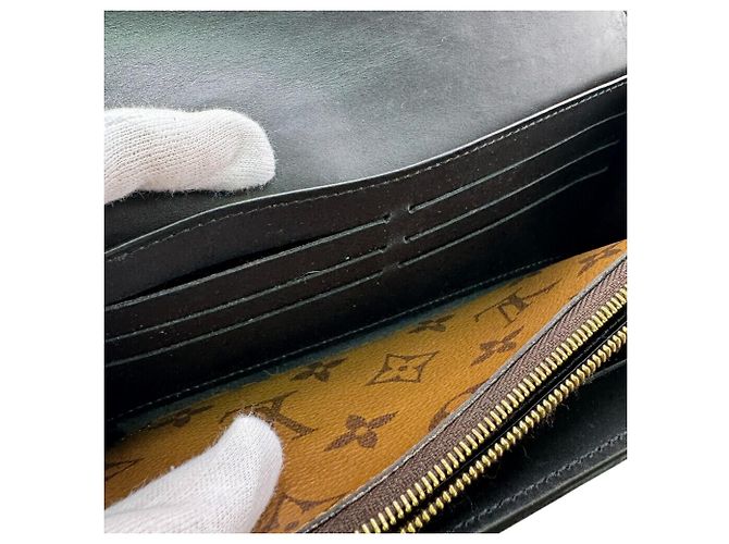 Sarah Louis Vuitton Monogramm Wende Geldbörse Braun - Ansicht 10
