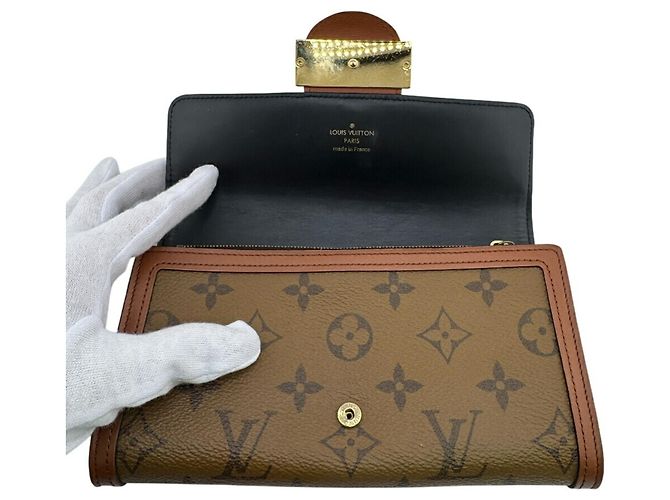 Sarah Louis Vuitton Monogramm Wende Geldbörse Braun - Ansicht 7