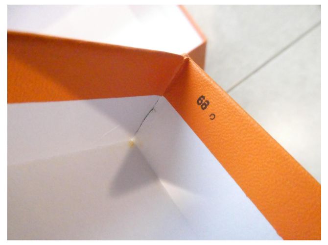 Caixa Hermès para bolsa Hermès modelo mini-Kelly 2 número 68 Laranja - vista 3