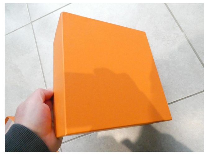 Caixa Hermès para bolsa Hermès modelo mini-Kelly 2 número 68 Laranja - vista 6