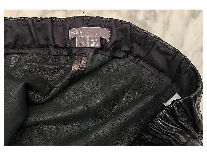 Vince Lammlederhose Schwarz - Ansicht 3