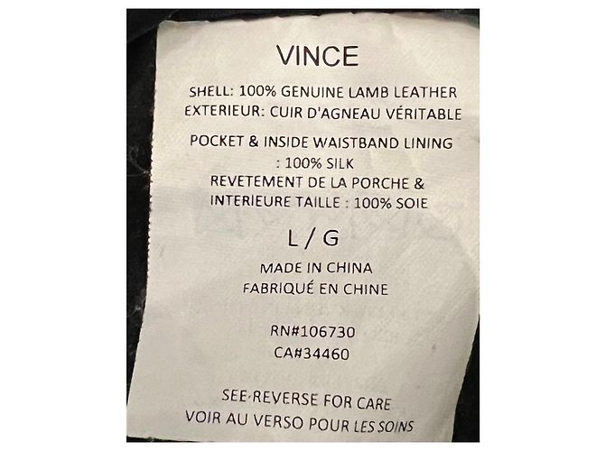 Vince Lammlederhose Schwarz - Ansicht 4