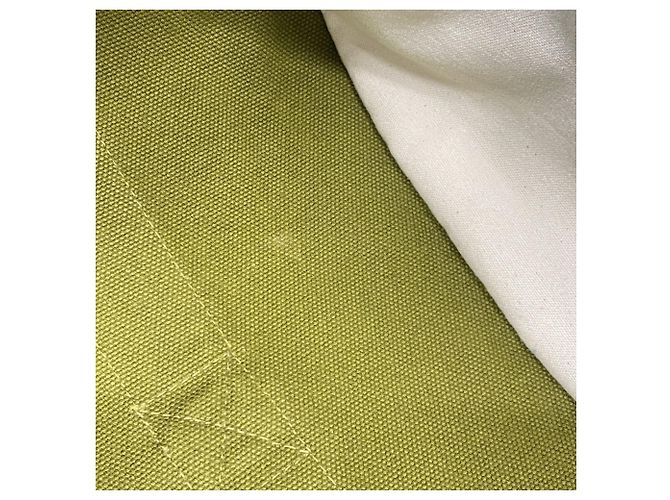 Borsa Hermès Cannes MM in tela khaki Cachi - vista 10