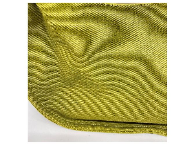 Borsa Hermès Cannes MM in tela khaki Cachi - vista 11