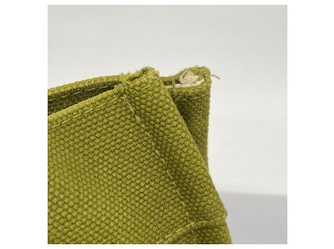 Borsa Hermès Cannes MM in tela khaki Cachi - vista 6