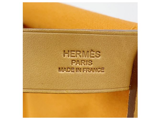 Cabag Hermès Borsa Tote Elan PM Toile Officier Hermes Arancione - vista 5