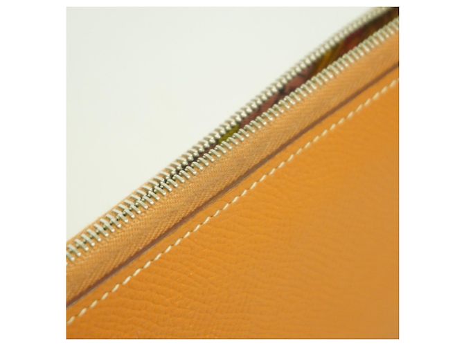 Cartera Larga de Seda Azap de Hermès en Cognac Coñac - vista 10
