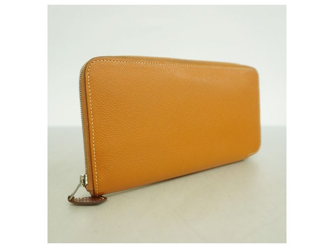 Cartera Larga de Seda Azap de Hermès en Cognac Coñac - vista 2