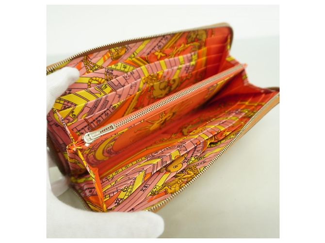 Cartera Larga de Seda Azap de Hermès en Cognac Coñac - vista 3