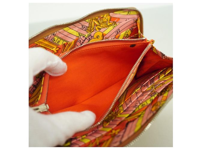 Cartera Larga de Seda Azap de Hermès en Cognac Coñac - vista 5