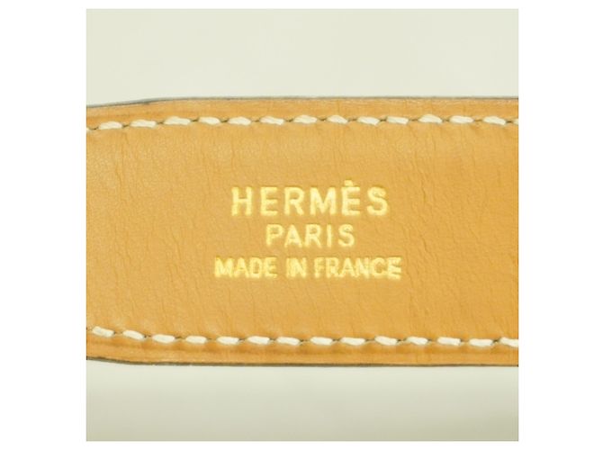 Hermès Constance Gürtel aus schwarzem Vache Box Kalb - Ansicht 2