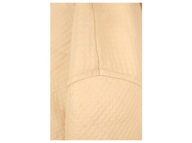 Maison Ullens Abrigo de cuero beige - vista 4