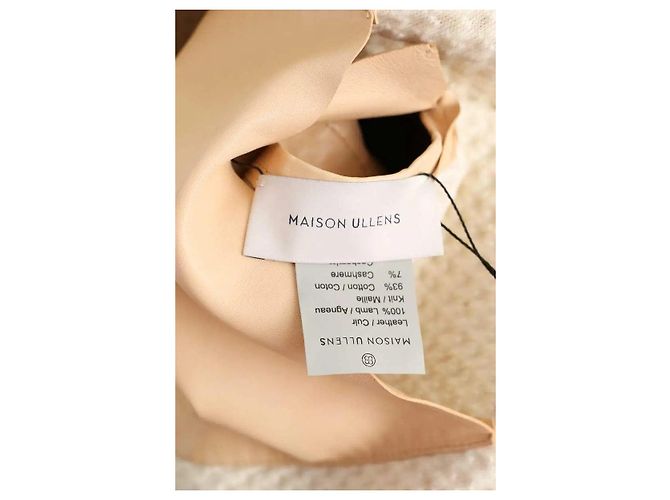 Maison Ullens Abrigo de cuero beige - vista 6