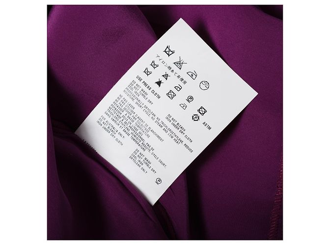 Abito in seta viola Miu Miu Porpora - vista 5