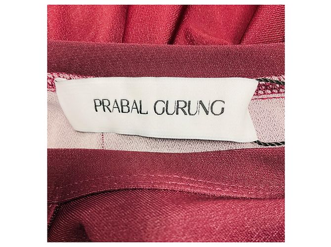 Vestido midi sin mangas de jersey elástico ombré Sangria de Prabal Gurung Púrpura - vista 4