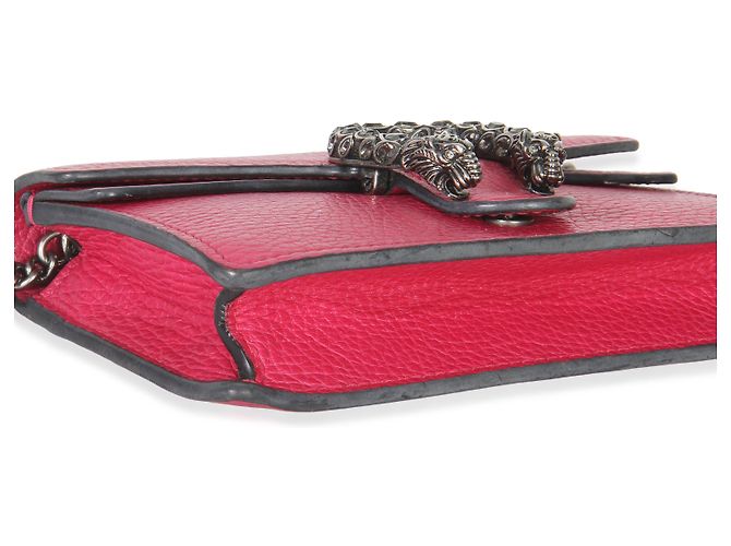 Gucci Pink Dollar Pelle di Vitello Cristallo Super Mini Dionysus Flap Rosa - vista 7