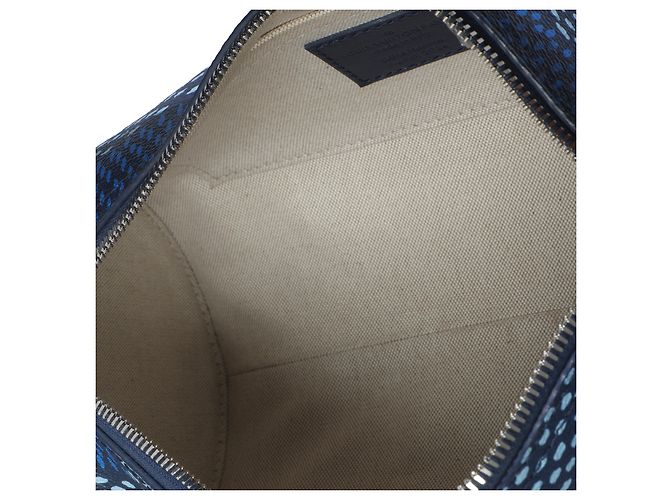 Polochon PM in tela Damier Heritage di Louis Vuitton Blu - vista 5