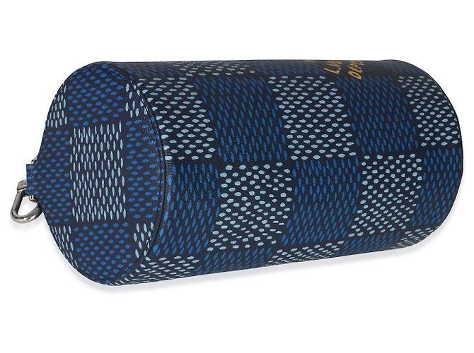 Polochon PM in tela Damier Heritage di Louis Vuitton Blu - vista 7
