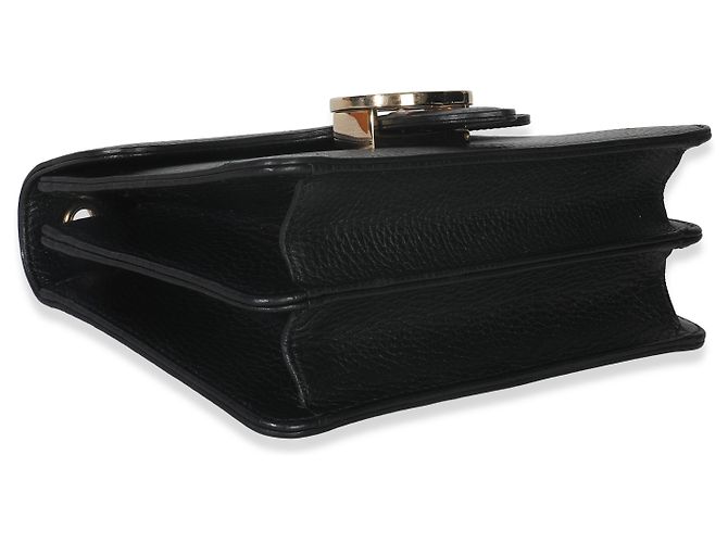 Borsa Small Interlocking G in pelle di vitello nera Gucci Nero - vista 7