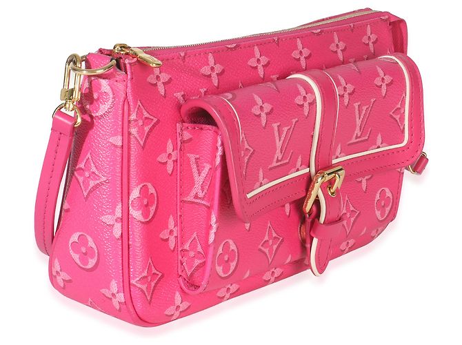 Multi Pochette Maxi Multi-Pochette Accessori Monogramma Fucsia Louis Vuitton Fall For You Rosa - vista 4