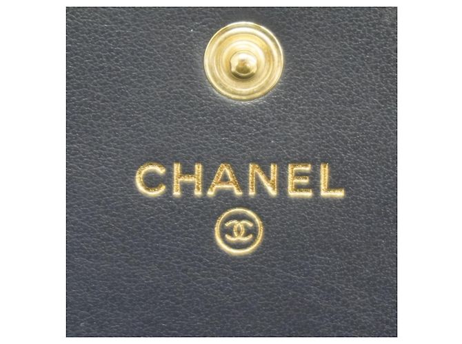 Chanel Deauville Nylon Canvas Langbörse Marineblau - Ansicht 4